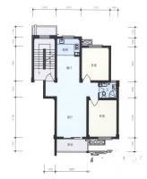 米兰花园2室2厅1卫84.7㎡户型图