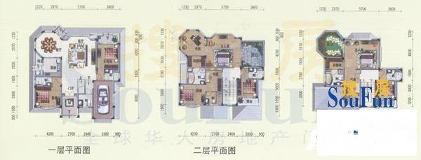 南沙碧桂园别墅7室2厅6卫383.8㎡户型图