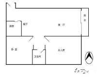 东建豪园2室2厅1卫31㎡户型图