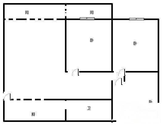 芙蓉新村3室1厅1卫92㎡户型图