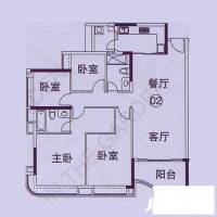 金河湾4室2厅2卫156㎡户型图