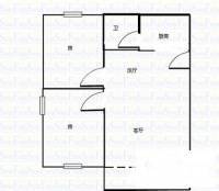 花都侨苑小区2室2厅1卫78㎡户型图