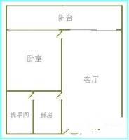 复建小区1室1厅1卫75㎡户型图