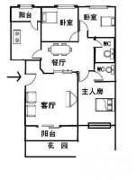 南国奥园3室2厅2卫105㎡户型图