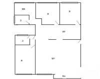 新华路小区3室2厅2卫130㎡户型图