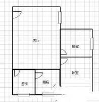 客村花苑2室2厅1卫67㎡户型图