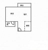 金玉堂1室0厅1卫40㎡户型图