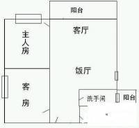 金玉堂2室2厅1卫56㎡户型图