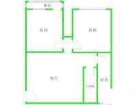 海珠凤凰新村2室1厅1卫70㎡户型图