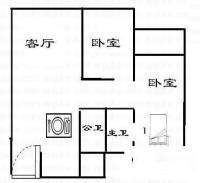 汇景大道小区2室1厅2卫118㎡户型图