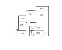 时代玫瑰园三期3室2厅2卫104㎡户型图