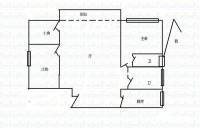 又一居3室2厅2卫108㎡户型图