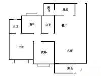 锦绣生态园倚翠苑3室2厅2卫81㎡户型图