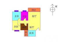 锦绣生态园倚翠苑3室2厅1卫90㎡户型图