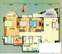 逸景翠园碧莲居4室2厅2卫130㎡户型图