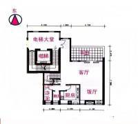 天河北怡苑1室2厅1卫180㎡户型图