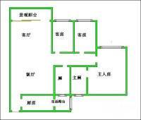 雍景豪园3室2厅2卫110㎡户型图