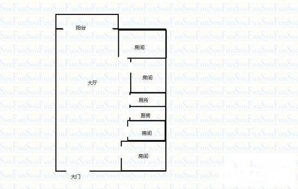 山畔雍庭4室1厅1卫166㎡户型图