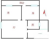 金贵新村2室1厅1卫58㎡户型图