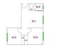 南边路小区2室1厅1卫45㎡户型图