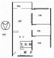 金雅苑四期3室2厅1卫104㎡户型图