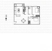 长兴路小区2室2厅1卫79㎡户型图