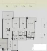 凯旋门3室2厅2卫137㎡户型图