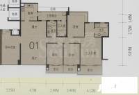 凯旋门4室2厅2卫172㎡户型图