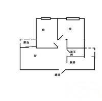 云霄楼小区2室1厅1卫45㎡户型图
