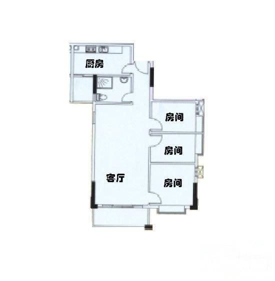 贝丽花园云山丽水3室1厅2卫112㎡户型图