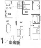 金业别墅花园翠湖居3室2厅2卫150㎡户型图