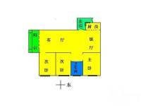 古风大厦3室2厅1卫134㎡户型图