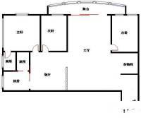 文昌北小区3室2厅2卫128㎡户型图