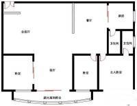 文昌北小区3室3厅2卫128㎡户型图