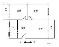 旭日雅苑2室2厅1卫80㎡户型图