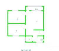 共和村小区2室1厅1卫51㎡户型图