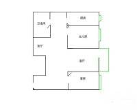 共和村小区1室1厅1卫45㎡户型图