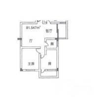 增城金田花园2室2厅1卫55㎡户型图