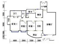 汇景新城上城勋堡4室2厅3卫185㎡户型图