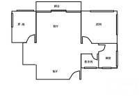 五羊新城H区2室2厅1卫76㎡户型图