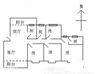 天河半山翠庭4室2厅2卫128㎡户型图