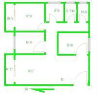 永泰西约小区3室1厅1卫95㎡户型图