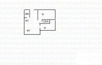 石楼建发广场2室2厅1卫66㎡户型图