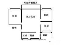 旧北园3室1厅1卫78㎡户型图