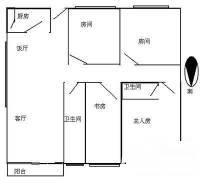 市桥兴业花园4室2厅2卫77㎡户型图