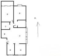 富和小区3室2厅1卫118㎡户型图