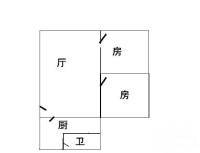 金钟横路竹园小区2室1厅1卫69㎡户型图