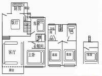 美林湖畔5室3厅3卫238㎡户型图