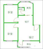 环卫之家2室1厅1卫83㎡户型图