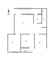 马棚岗小区3室1厅1卫72㎡户型图